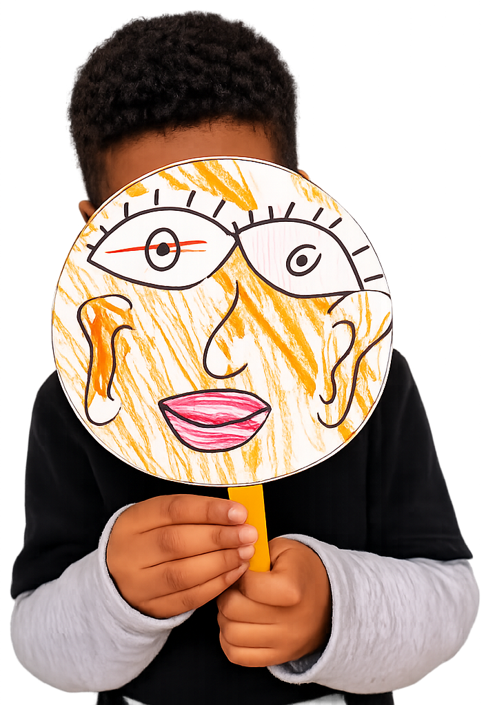 Boy with mask
